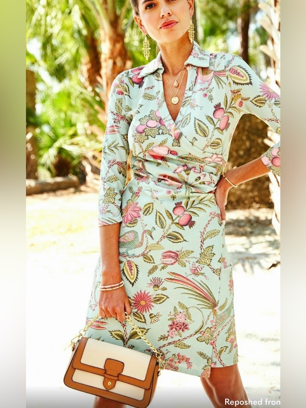 Spartina 449 Cristina Wrap Dress - Size L
